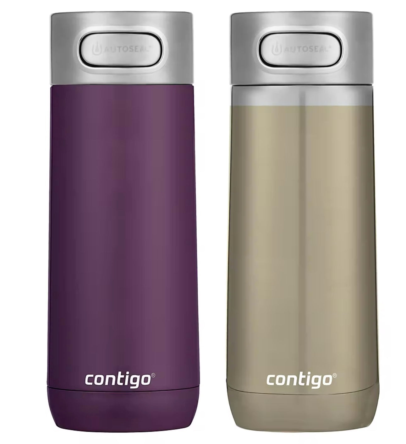 Contigo Luxe 14 oz. Travel Mug, 2 pack. - Merlot and Chardonnay