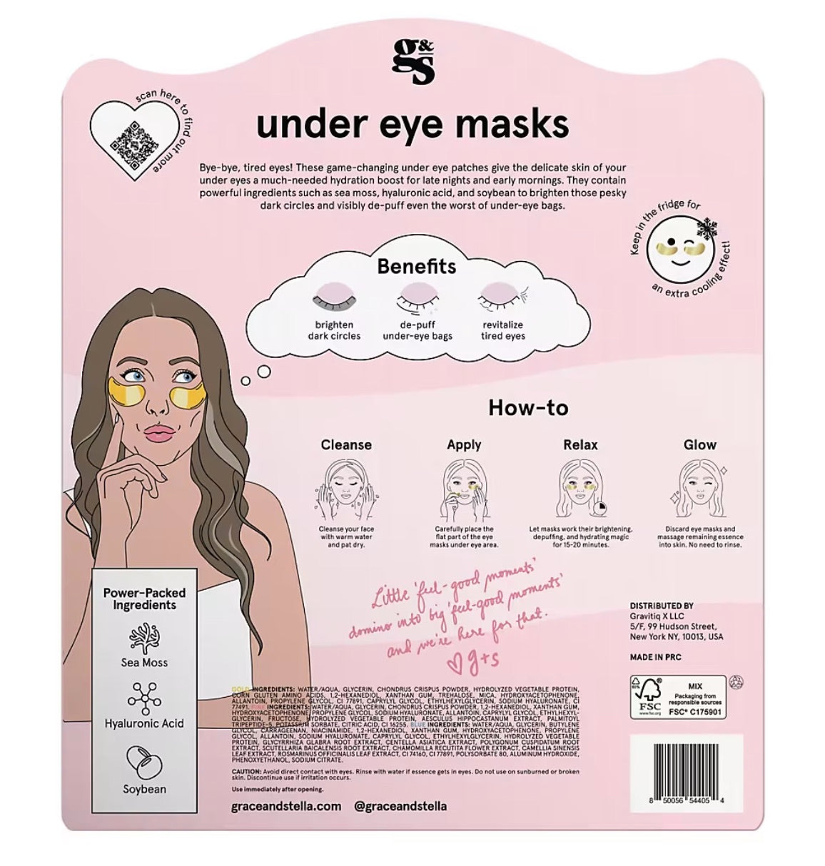 Grace & Stella Under Eye Masks Limited Edition Multicolor Pack, 24 pk.