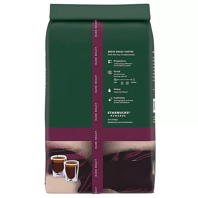 Starbucks Whole Bean Coffee, Espresso Roast Dark , 40 oz.