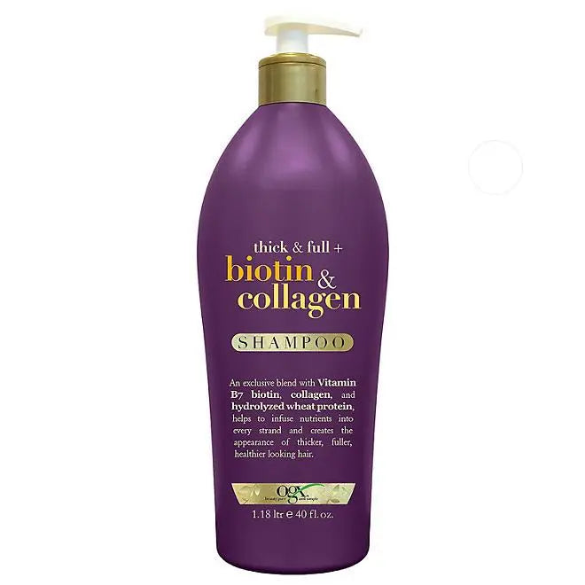 OGX Thick & Full Biotin plus Collagen Shampoo or Conditioner - Retail Therapy Outlet