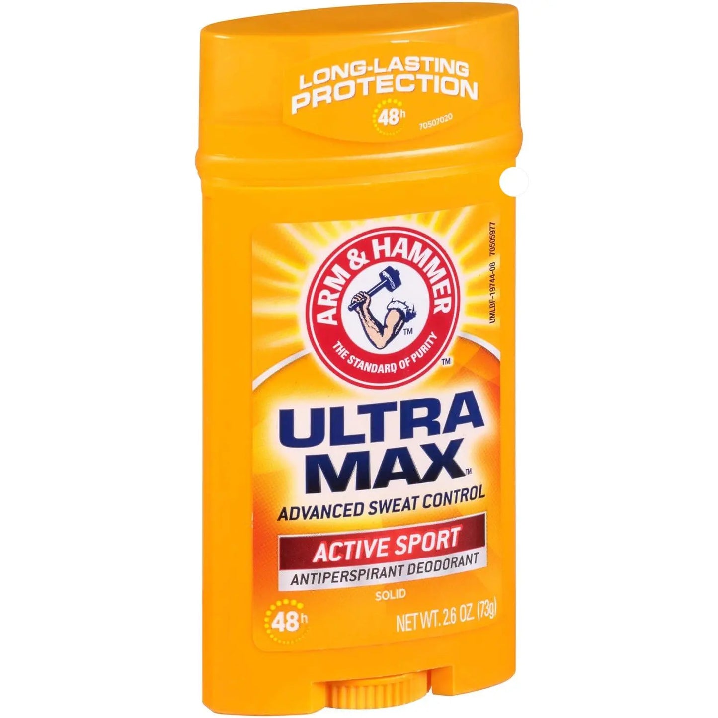 Arm & Hammer Ultra Max Antiperspirant Deodorant ACTIVE SPORT, Invisible Solid, 2.6 oz. 6 pack - Retail Therapy Outlet