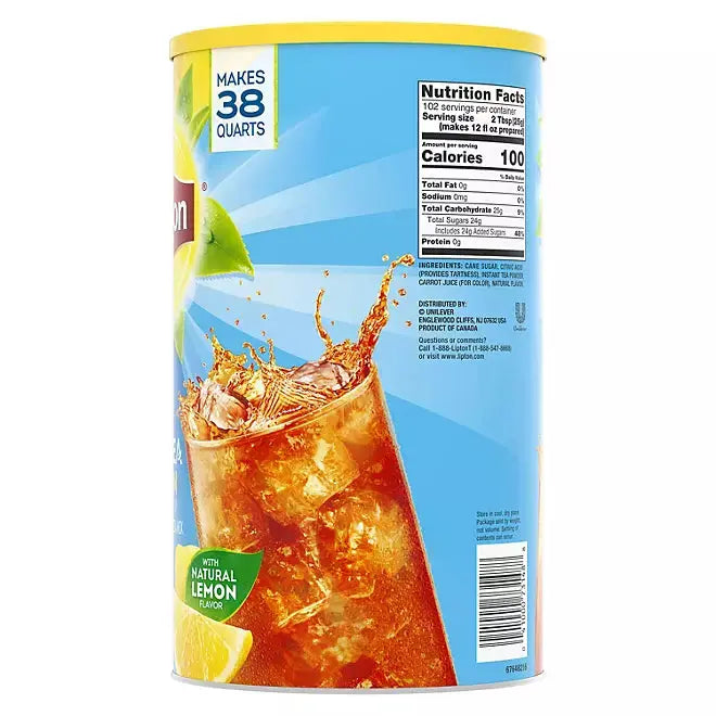 Lipton Iced Tea Mix, Lemon 38 qt - Retail Therapy Outlet