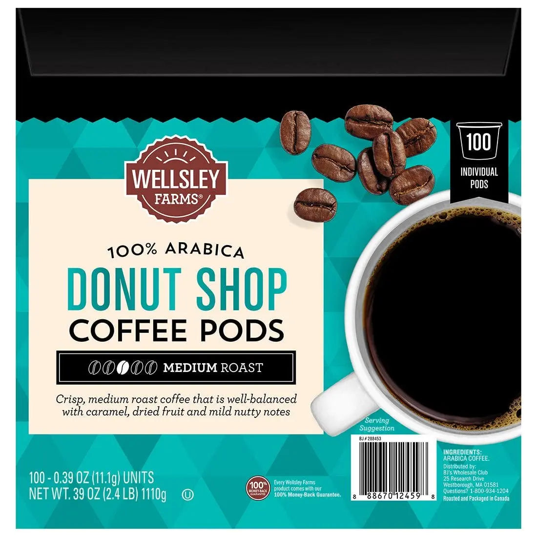 Wellesley Farms DONUT SHOP Coffee 100 Pods - Retail Therapy Outlet