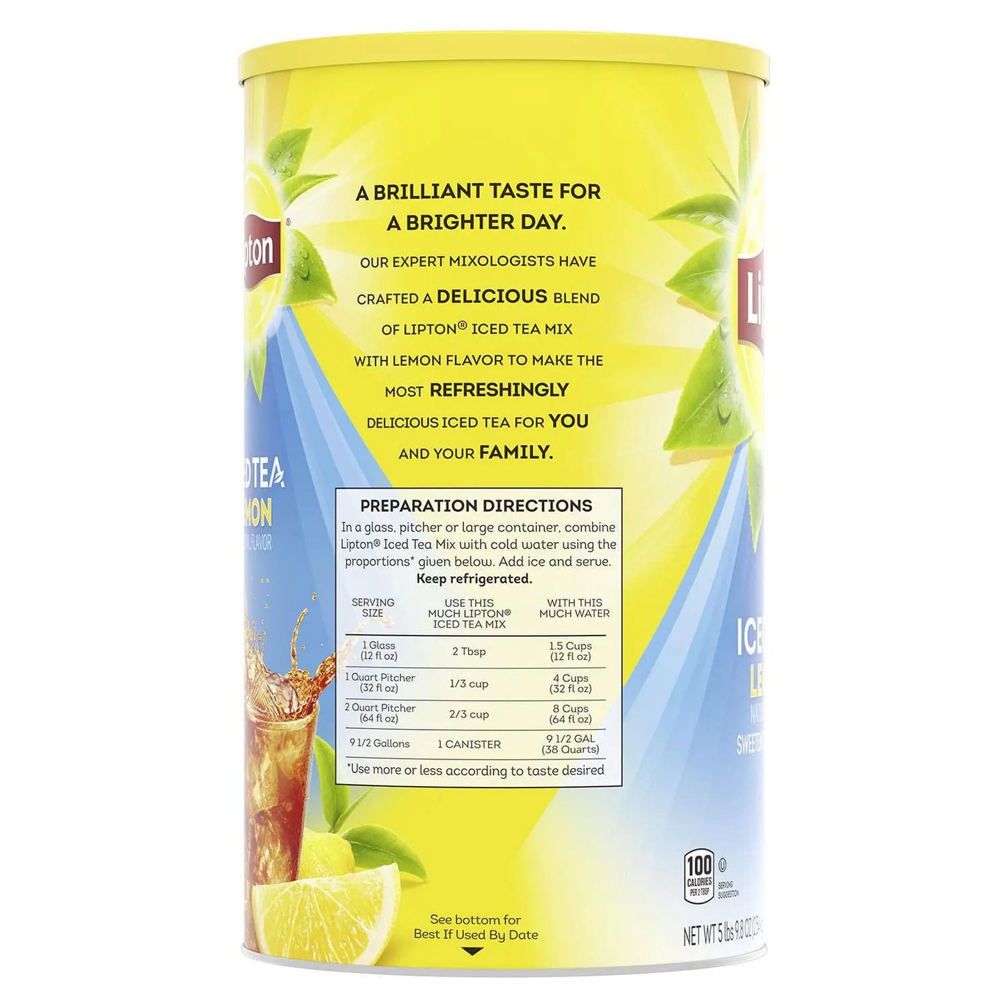 Lipton Iced Tea Mix, Lemon 38 qt - Retail Therapy Outlet