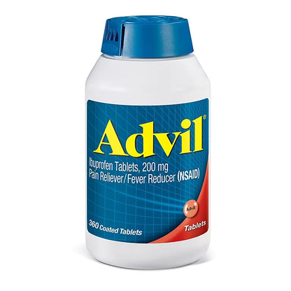 Advil Pain Reliever and Fever Reducer Tablet NSAID, 200 mg Ibuprofen , 360 count