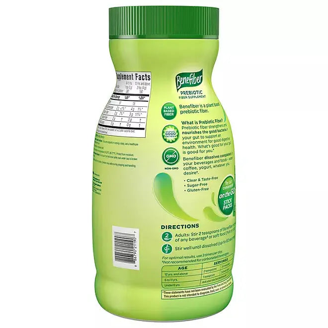 Benefiber Daily Prebiotic Fiber Supplement Powder, Unflavored (26.8 oz.) - Retail Therapy Outlet