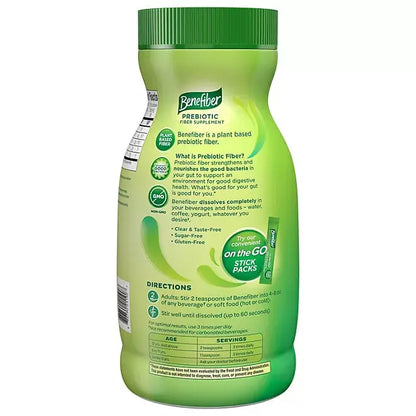 Benefiber Daily Prebiotic Fiber Supplement Powder, Unflavored (26.8 oz.) - Retail Therapy Outlet