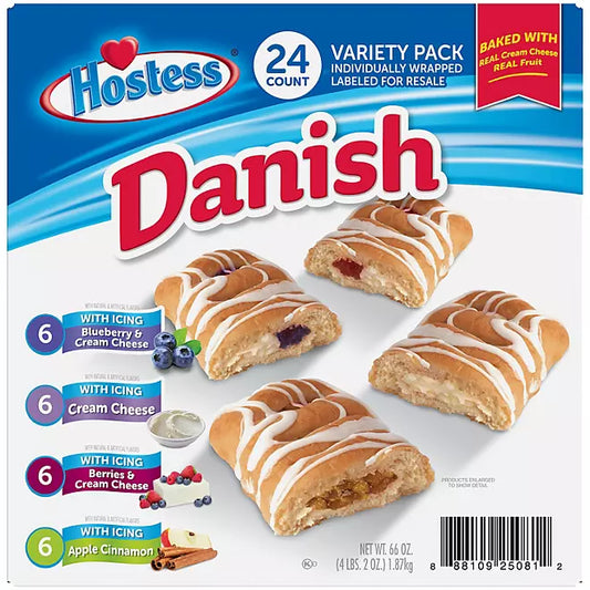 Hostess Danish Claw Variety Pack , 24 count