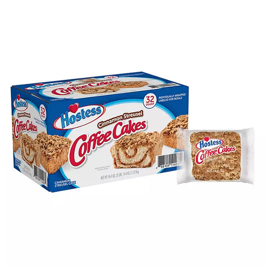 Hostess Cinnamon Streusel Coffee Cake , 1.44 oz, 32 pk.