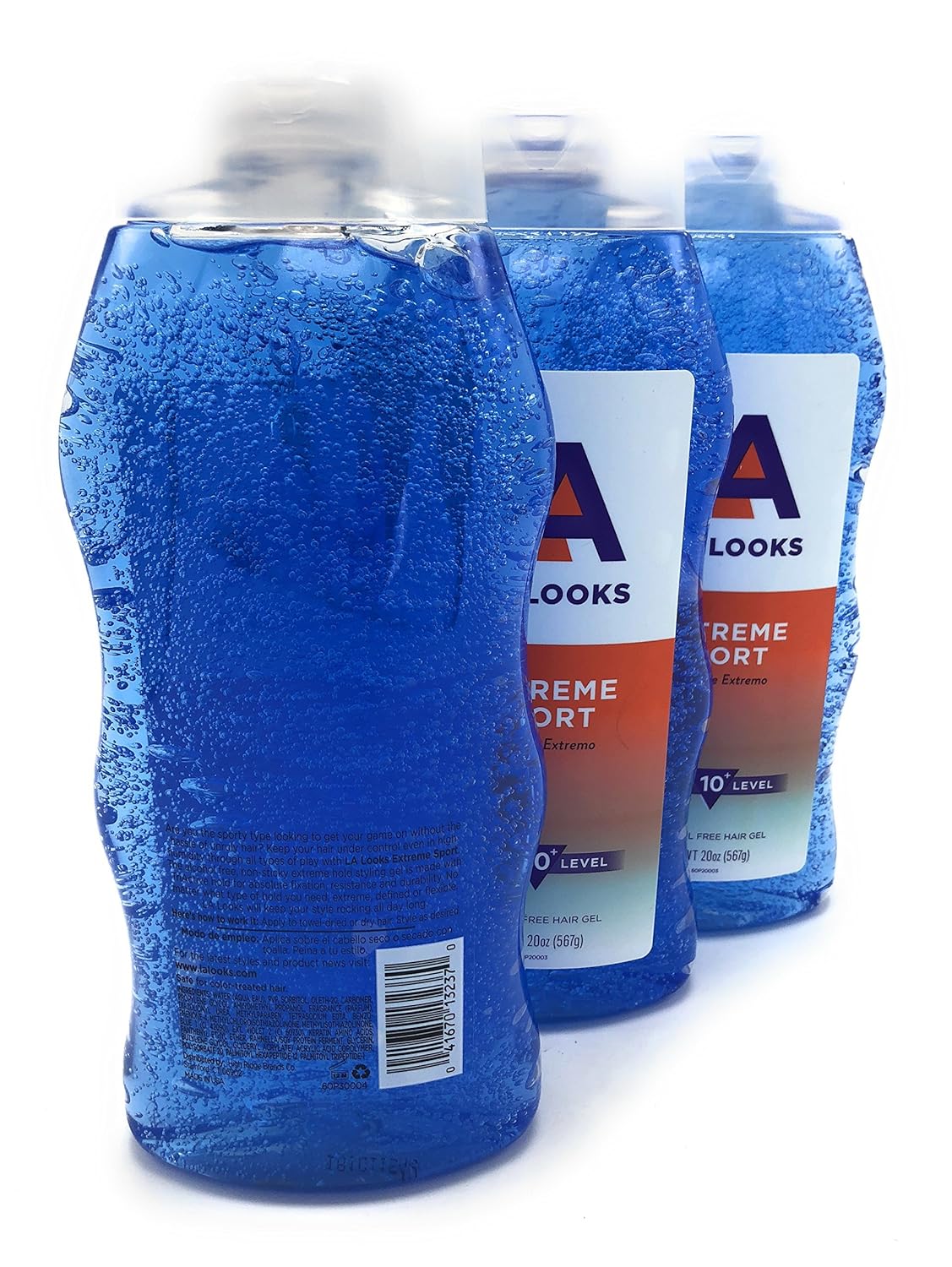 L.A. LOOKS SPORT XTRME HLD GEL 20 OZ , Pack of 3