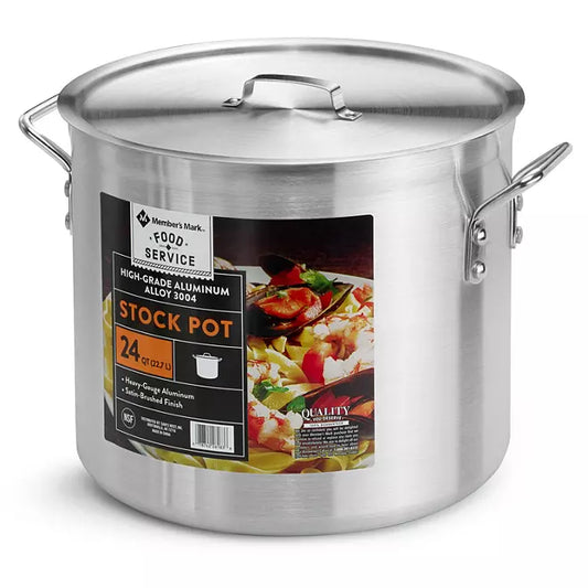 Member's Mark 24-Qt. Covered Aluminum Stock Pot