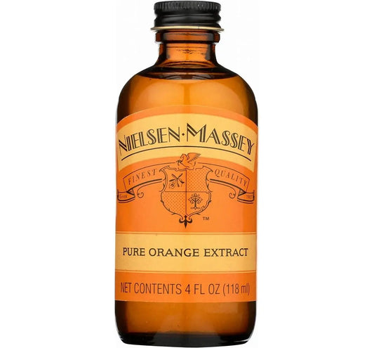 Nielsen-Massey Pure Orange Extract for Baking, Cooking and Drinks, 4 Ounce Bottle - Retail Therapy Outlet