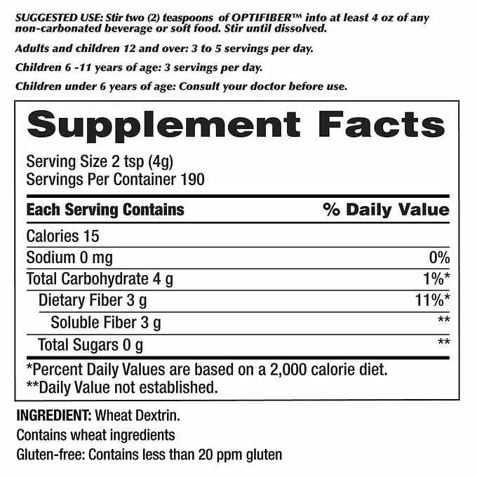 Benefiber Daily Prebiotic Fiber Supplement Powder, Unflavored (26.8 oz.) - Retail Therapy Outlet