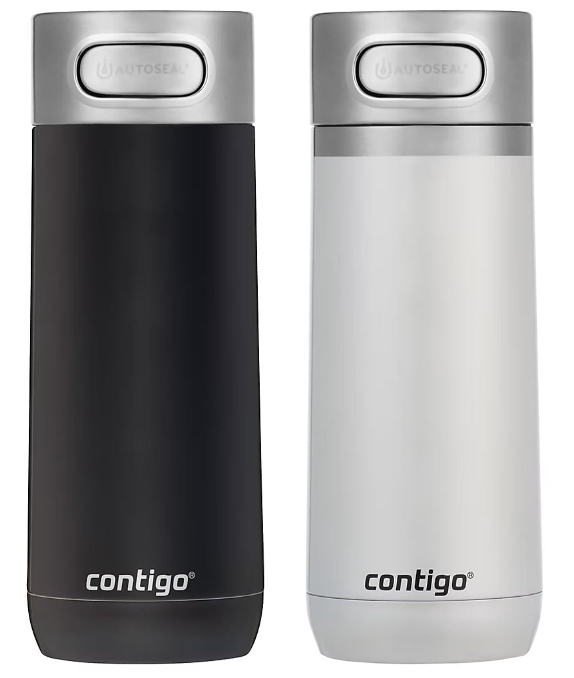Contigo Luxe 14 oz. Travel Mug, 2 pack. - Licorice and Frosted Pearl