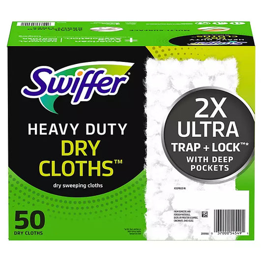 Swiffer Sweeper Heavy Duty Dry Floor Cleaner Cloths , 50 count
