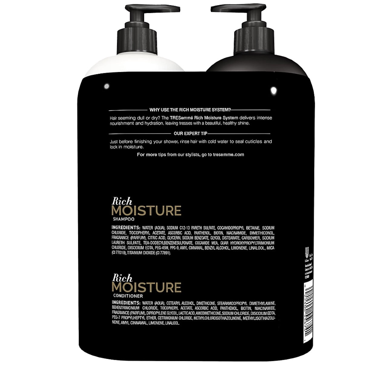 TRESemme Moisture Rich Shampoo and Conditioner, 2 count/40 oz.