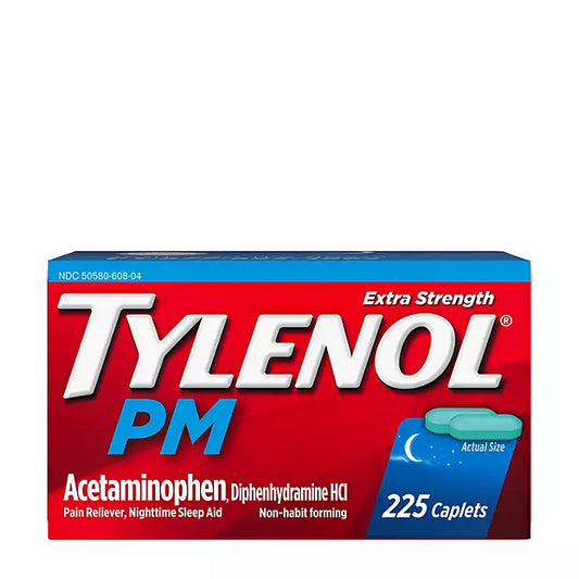 Tylenol PM Extra Strength Pain Relief Caplets , 225 count