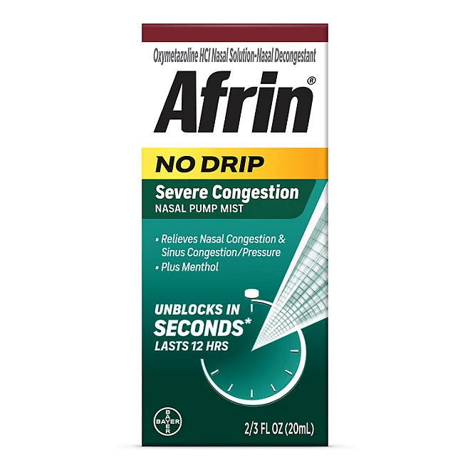Afrin No-Drip Severe Congestion Nasal Spray , 20 ml.
