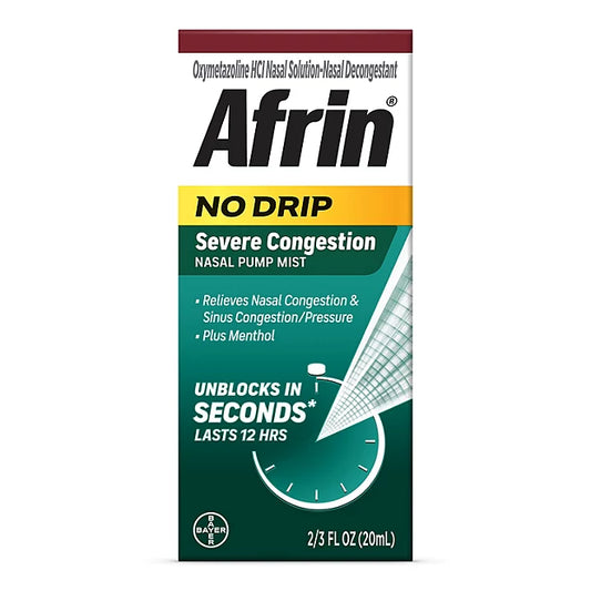 Afrin No-Drip Severe Congestion Nasal Spray , 20 ml.