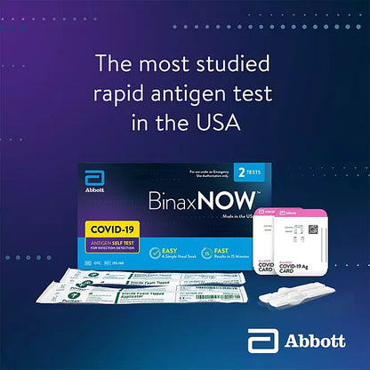 BinaxNOW COVID-19 Antigen Self Test , 2 count