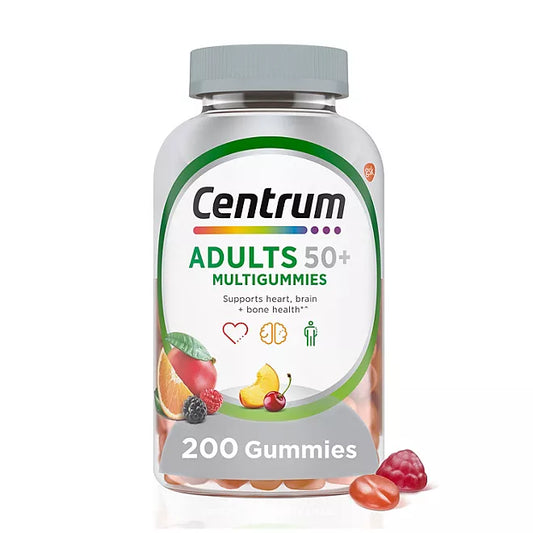 Centrum MultiGummies Multivitamin Gummies for Adults 50 + , 200 count