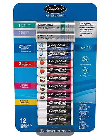 ChapStick Variety Pack, 12 ct