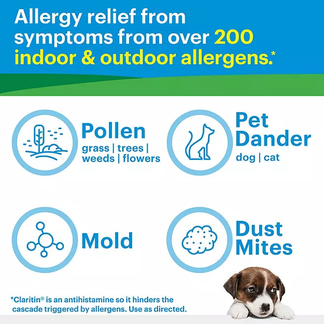 Claritin 24 Hour Non-Drowsy Allergy Medicine Tablets , 115 count