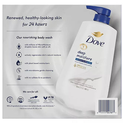 Dove Deep Moisture Renewing Body Wash , 30.6 fl. oz., 2 pk.