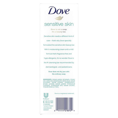 Dove Beauty Bar Soap, Sensitive Skin , 3.75 oz., 16 count