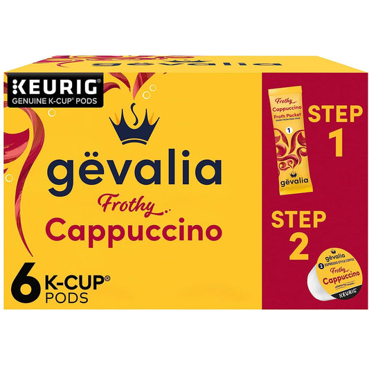 Gevalia Cappuccino K-Cup Coffee Pods , 6 Ct Box