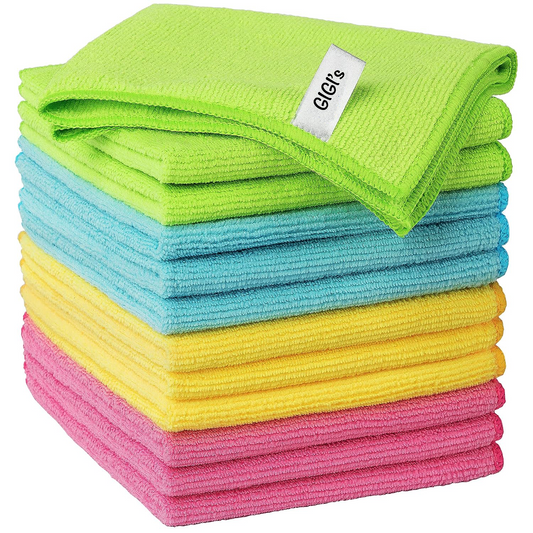 Gigi's Microfiber Cleaning Cloth,Pack of 12, Size:15" x 15"