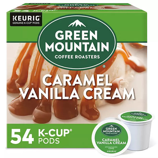 Green Mountain Coffee K-Cup Pods, Caramel Vanilla Cream , 54 count