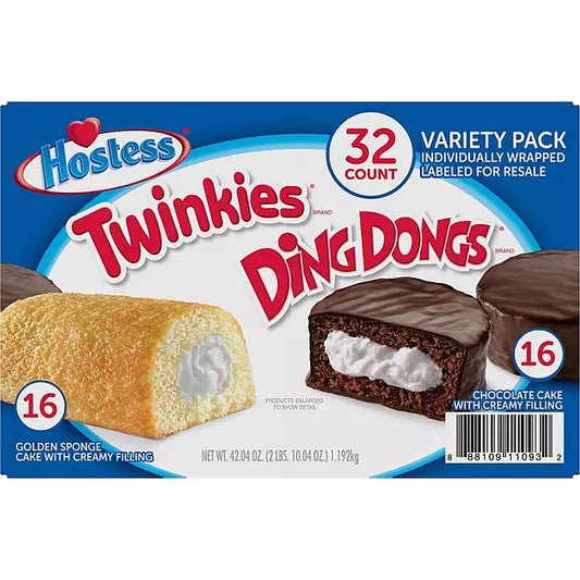 Hostess Twinkies and Ding Dongs Variety Pack , 32 pk.