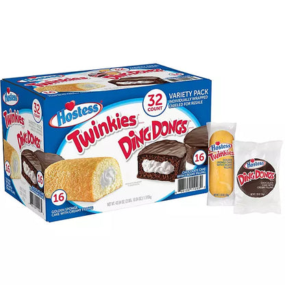 Hostess Twinkies and Ding Dongs Variety Pack , 32 pk.