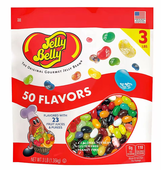 Jelly Belly 50 Flavor Gourmet Jelly Beans, 3 lbs.