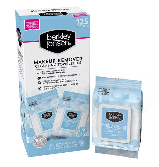 Berkley Jensen Makeup Remover Wipes, 125 count