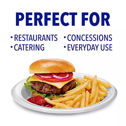 Hefty Supreme Foam Disposable Lunch Plates, 8 7/8" , 250 count