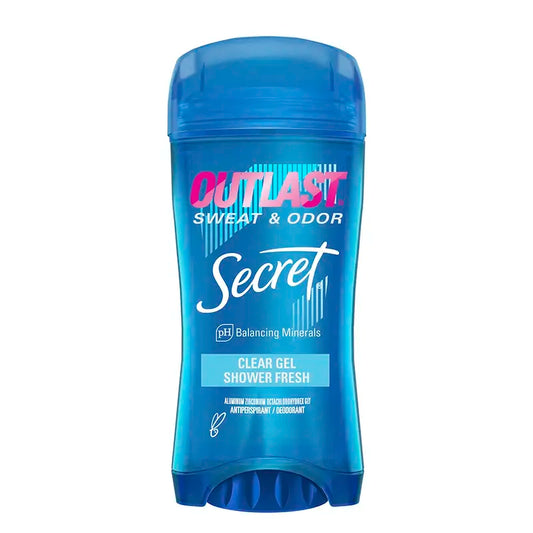 Secret Outlast Clear Gel Deodorant, Shower Fresh , 2.6 oz.