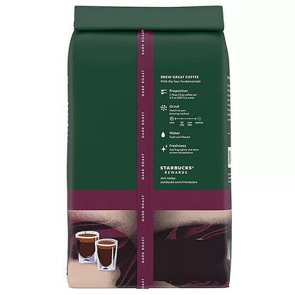 Starbucks Whole Bean Coffee, Espresso Roast Dark , 40 oz.