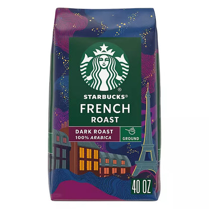 Starbucks Dark French Roast Ground Coffee , 40 oz.