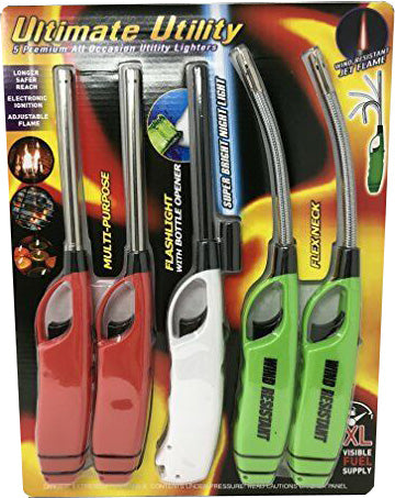 Multi-Purpose Utility Lighter Value 5-Pack