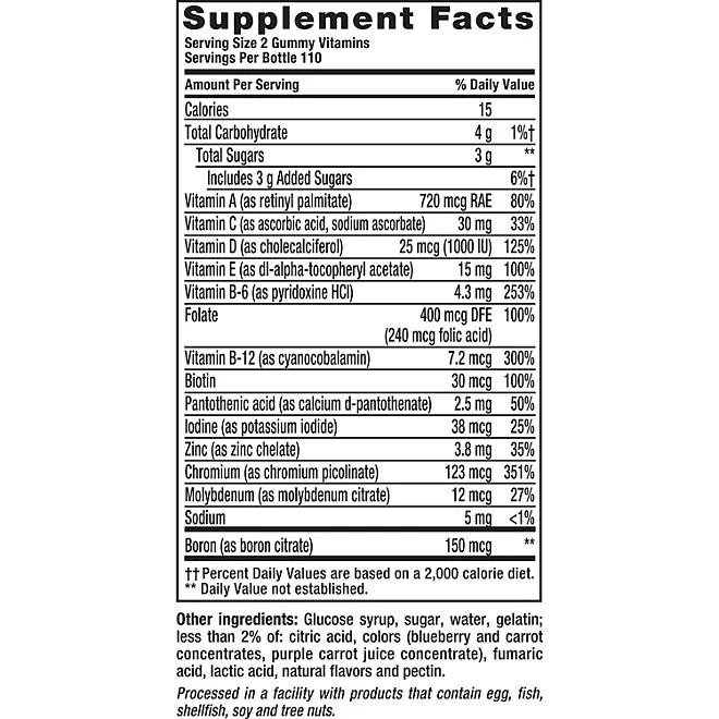 Vitafusion Men's Multivitamin Gummies , 220 count