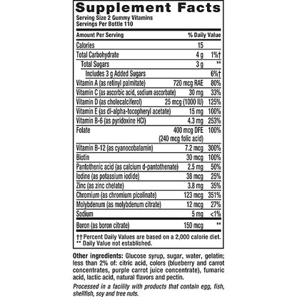 Vitafusion Men's Multivitamin Gummies , 220 count
