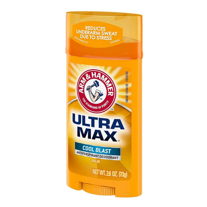 Arm & Hammer Ultra Max Antiperspirant Deodorant COOL BLAST, Invisible Solid, 2.6 oz. 12 pack - Retail Therapy Outlet