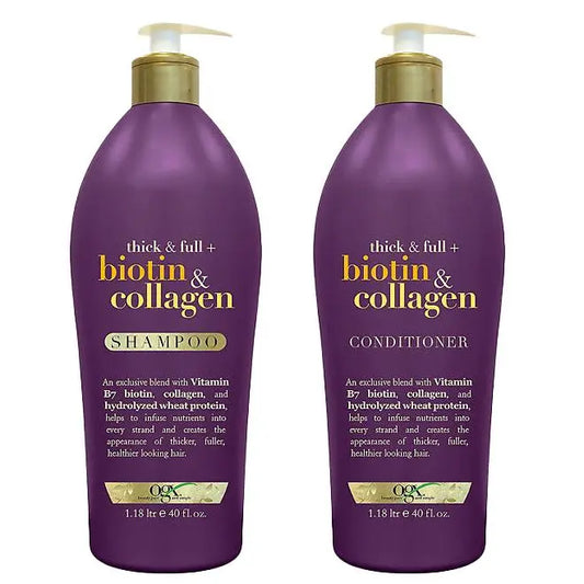 OGX Thick & Full Biotin plus Collagen Shampoo or Conditioner - Retail Therapy Outlet