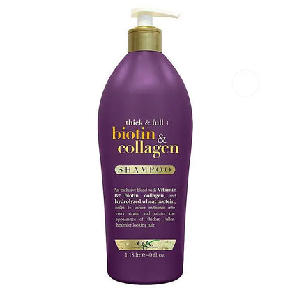 OGX Thick & Full Biotin plus Collagen Shampoo or Conditioner - Retail Therapy Outlet