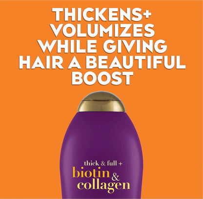 OGX Thick & Full Biotin plus Collagen Shampoo or Conditioner - Retail Therapy Outlet