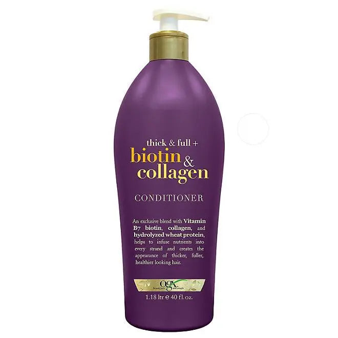 OGX Thick & Full Biotin plus Collagen Shampoo or Conditioner - Retail Therapy Outlet