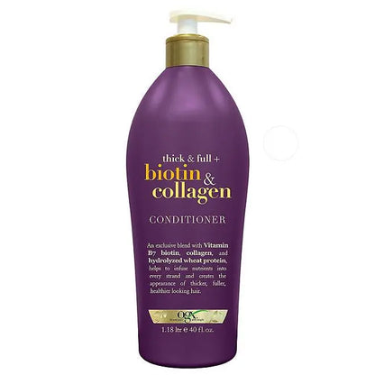 OGX Thick & Full Biotin plus Collagen Shampoo or Conditioner - Retail Therapy Outlet