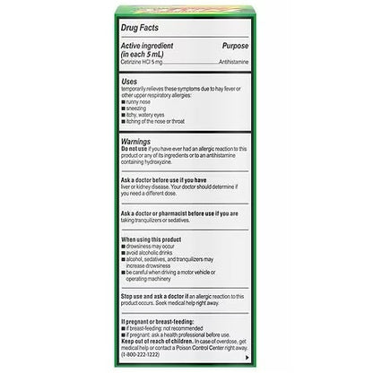 Children's Zyrtec Antihistamine Allergy Liquid, Grape , 4 fl. oz